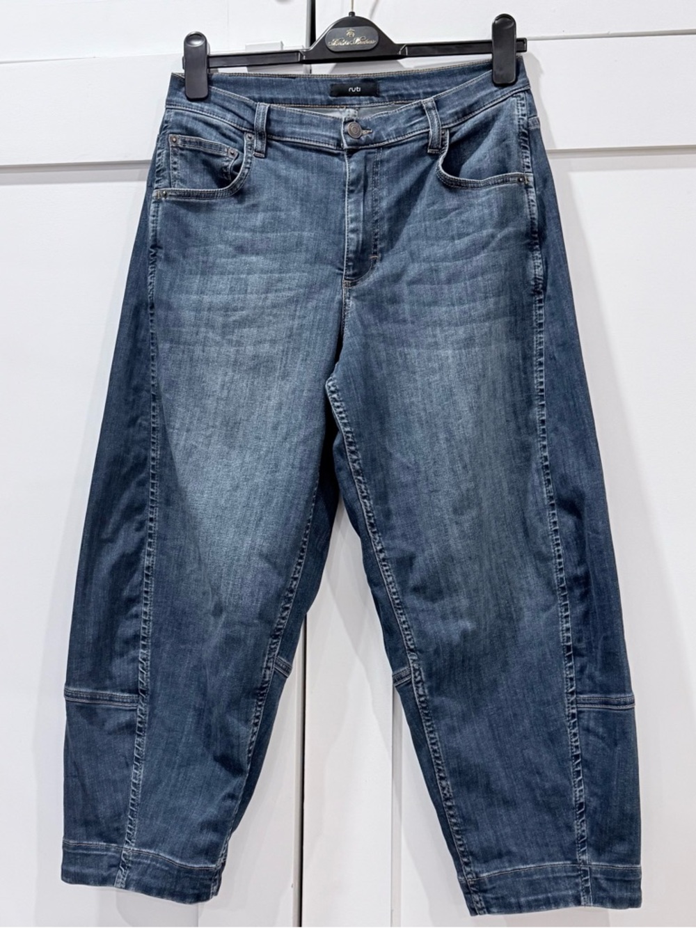 Ruti Ultimate Barrel Jeans 6P Petite Cropped Denim Blue